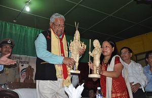 The Governor of Arunachal Pradesh Shri P.B. Acharya in a public meeting  at Khonsa, Tirap District on 29th August 2017